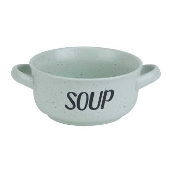 Cosy & Trendy Soup Green Soepkommetje 'soup' D13,5cm