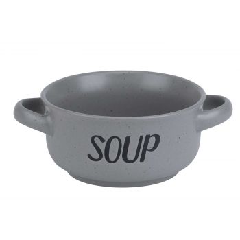 Cosy & Trendy Soup Grey Soepkommetje 'soup'  D13,5cm