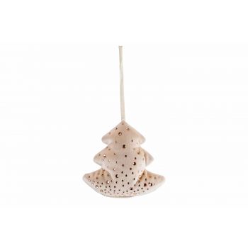Cosy @ Home Hanger Tree Strass Creme 13x3xh13cm Poly