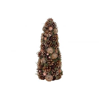 Cosy @ Home Copper Kegel Glitter Cones Koper D19xh43