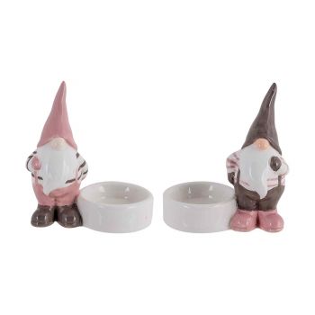 Cosy @ Home Theelichthouder Santa Ass2 Pink Taupe 9,