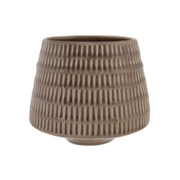 Cosy @ Home Bloempot Anise Taupe 15,5x15,5xh13,5cm R