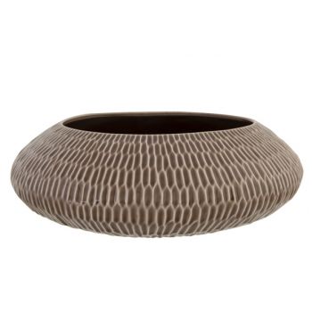 Cosy @ Home Schaal Anise Taupe 32x32xh12cm Rond Aard