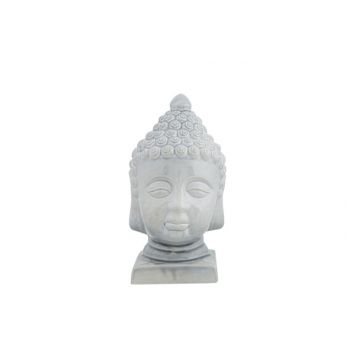 Cosy @ Home Hoofd Buddha Soft Grey Glazing Grijsxh30