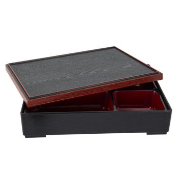 Cosy & Trendy Asian Bento Box Zwart-rood 27x21x6cm