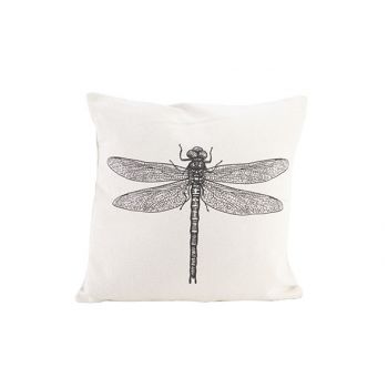Cosy @ Home Kussen Dragonfly Creme 45x45xh10cm Polye