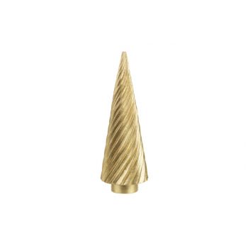 Cosy @ Home Kerstboom Spiral Stripes Goud 8,5x8,5xh2