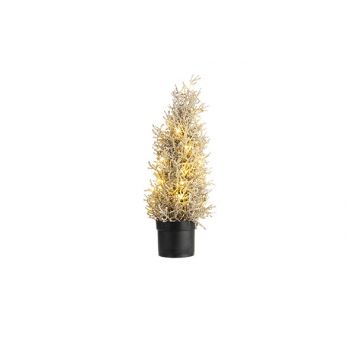 Cosy @ Home Kerstboom 25 Led Lights Glitter Champagn