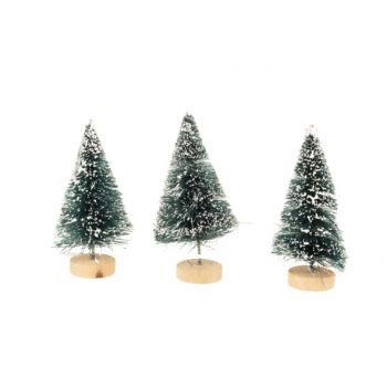 Cosy @ Home Kerstboom Set3 With Snow Groen 3x3xh8,5c