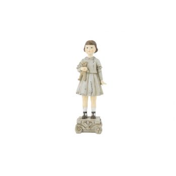 Cosy @ Home Figuur Girl With Bear Creme 9x7,2xh24,7c