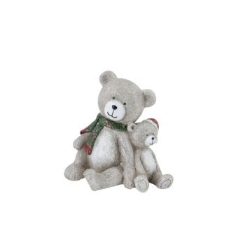 Cosy @ Home Beer Zittend Teddy Rood-bruin  11,5x8xh1