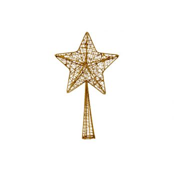 Cosy @ Home Kerstboompiek Star Glitter Koper 12x4xh2