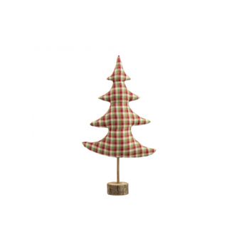 Cosy @ Home Kerstboom Squares Rood Groen 33x11xh64cm