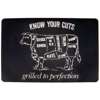 Cosy & Trendy Placemat Peva Zwart-rund- Know Your Cuts