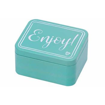 Colour Kitchen Giftbox Enjoy 12x10xh6,2cm Turquoise