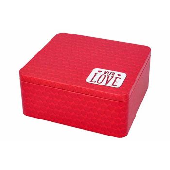 Colour Kitchen Giftbox With Love 21x19xh9cm Rood