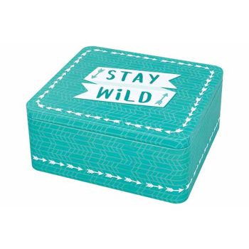Colour Kitchen Giftbox Stay Wild 21x19xh9cm Turquoise