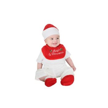 Cosy @ Home Kerstkledij Baby First Xmas 3dlg Rood