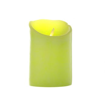 Cosy @ Home Cylinderkaars Led Lime Groen D10xh15cm