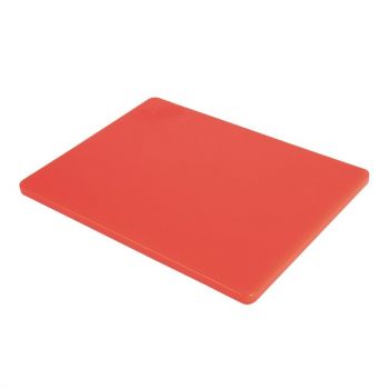 Hygiplas LDPE snijplank rood 30.5x22.9x1.2cm