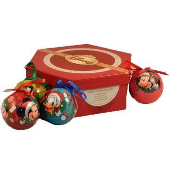 Goodmark kerstbal mickey mous7,5cm 7st in giftbox