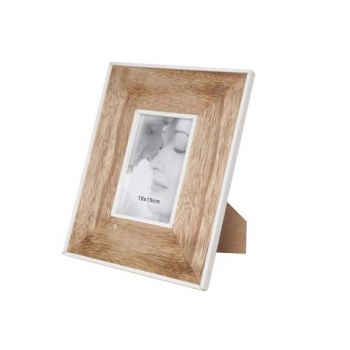 Cosy @ home fotokader 10x15 boord wit natuur hout