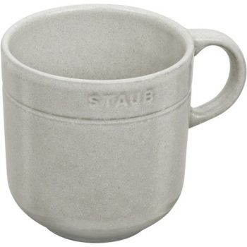 Stoneware Mok 12 Cm -350 Ml White Truffle Ceramic By Staub 40508-058