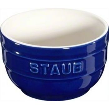 Ramequin S/2  8 Cm Donkerblauw Ceramic By Staub 40511-134   Op=op